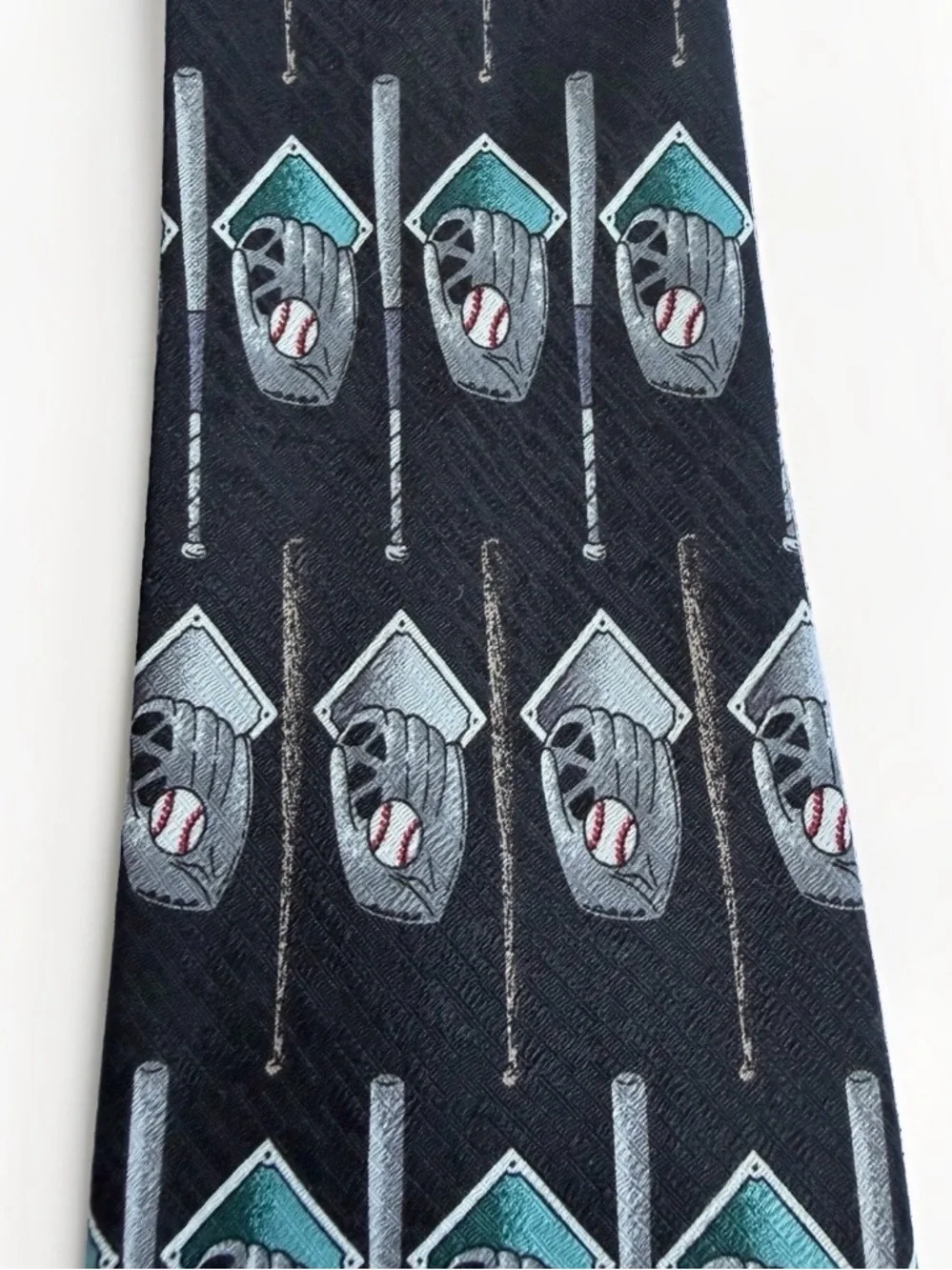 Vtg 90s Baseball Novelty Necktie Lot Of 3 Coach Sports Memorabilia Retro Quirky